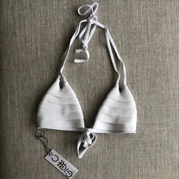 Gigi C Bikinis Gabriella Triangle Top (size L) NWT - Picture 4 of 5